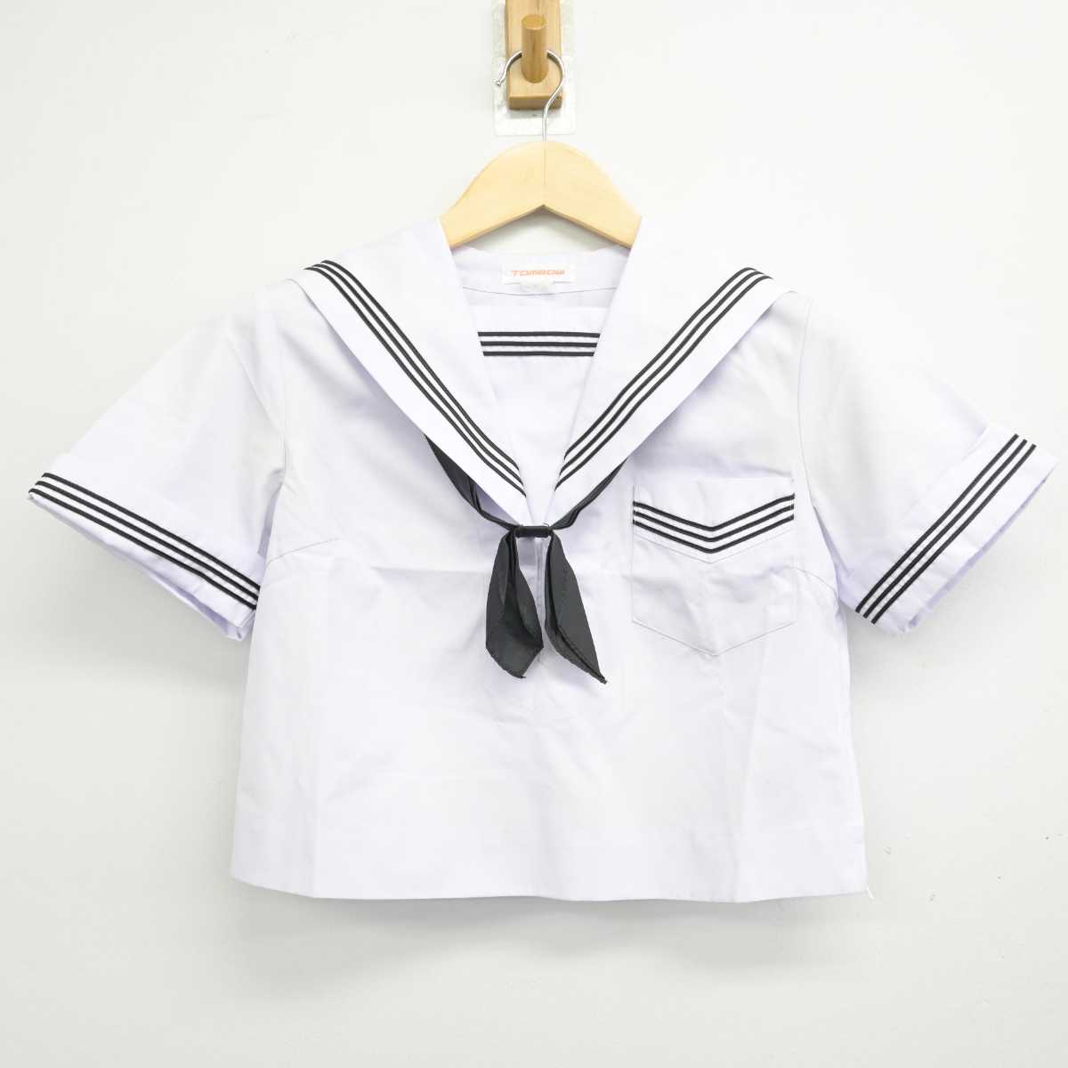 【中古】大阪府 清水谷高等学校 女子制服 3点 (セーラー服・スカート) sf049764