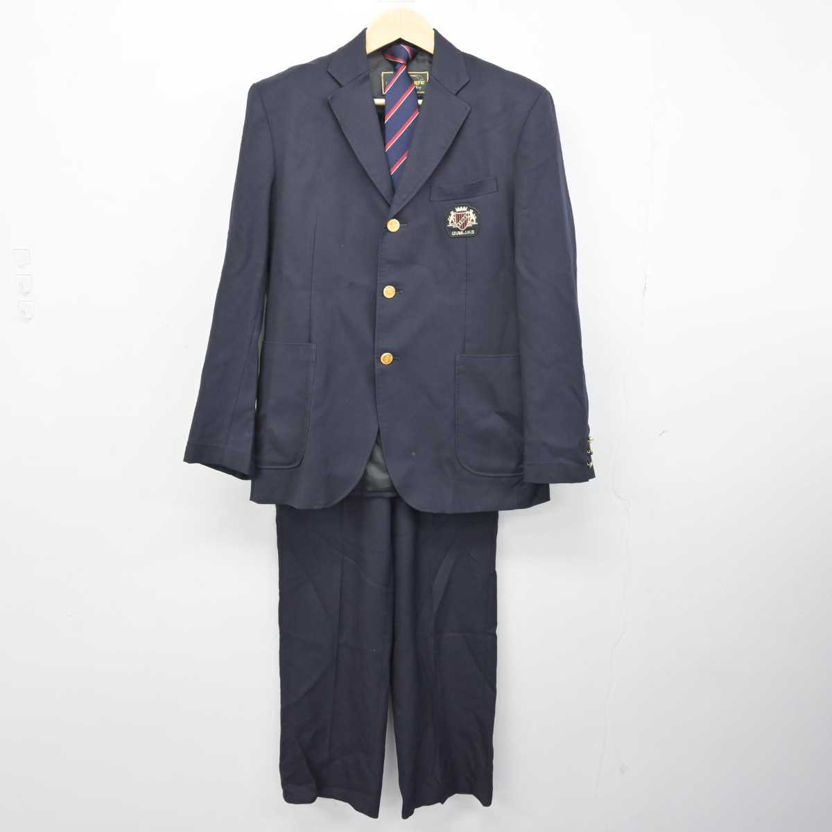 【中古】秋田県 泉中学校 男子制服 4点 (ブレザー・ズボン) sf049770