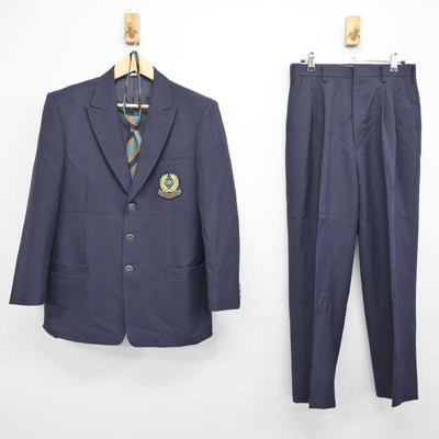 【中古】大分県 大分高等学校 男子制服 3点 (ブレザー・ズボン) sf049774