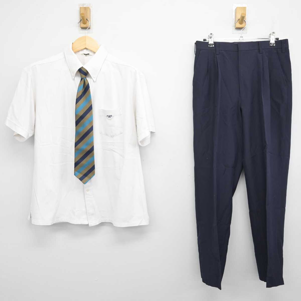 【中古】大分県 大分高等学校 男子制服 3点 (シャツ・ズボン) sf049777