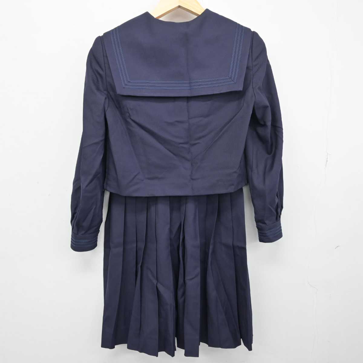 【中古】岩手県 花巻北高等学校 女子制服 3点 (セーラー服・スカート) sf049783