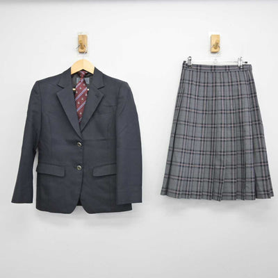 【中古】埼玉県 神根中学校 女子制服 4点 (ブレザー・スカート) sf049787