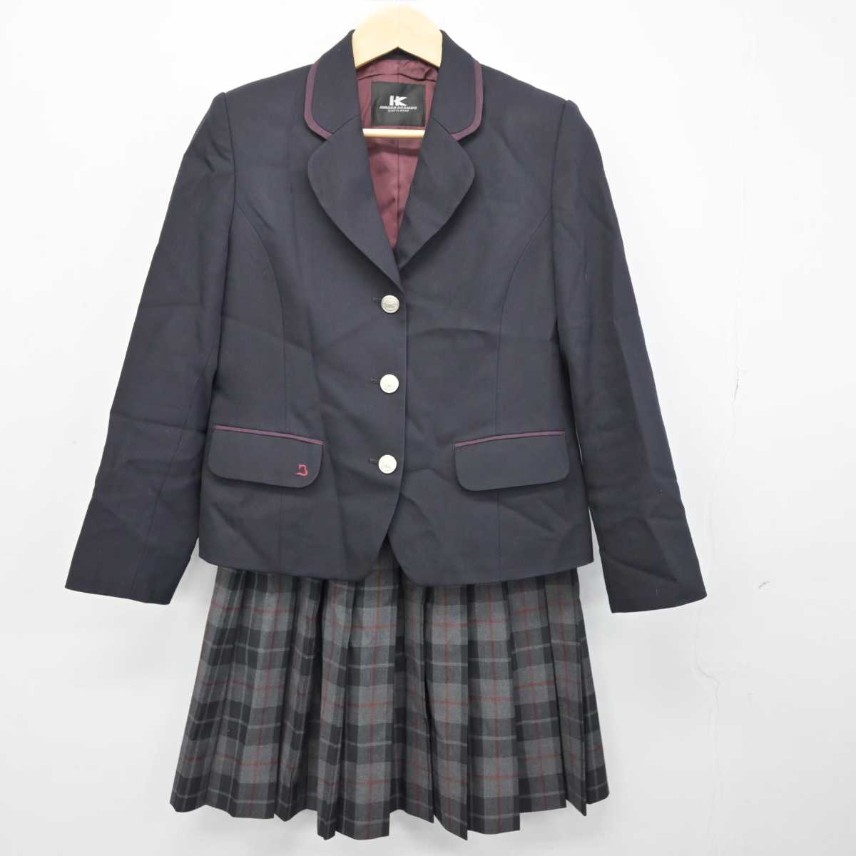 【中古】大阪府 梅花高等学校 女子制服 2点 (ブレザー・スカート) sf049797