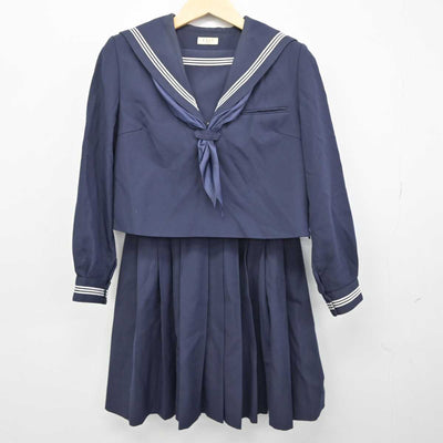 【中古】大阪府 金蘭会高等学校 女子制服 3点 (セーラー服・スカート) sf049798