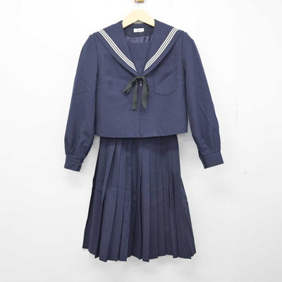 【中古】愛知県 萩原中学校 女子制服 3点 (セーラー服・スカート) sf049820