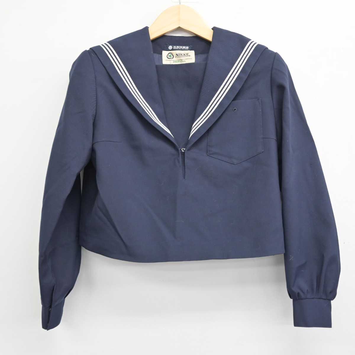 【中古】愛知県 萩原中学校 女子制服 3点 (セーラー服・スカート・スカート) sf049821