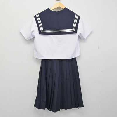 【中古】愛知県 萩原中学校 女子制服 2点 (セーラー服・スカート) sf049822