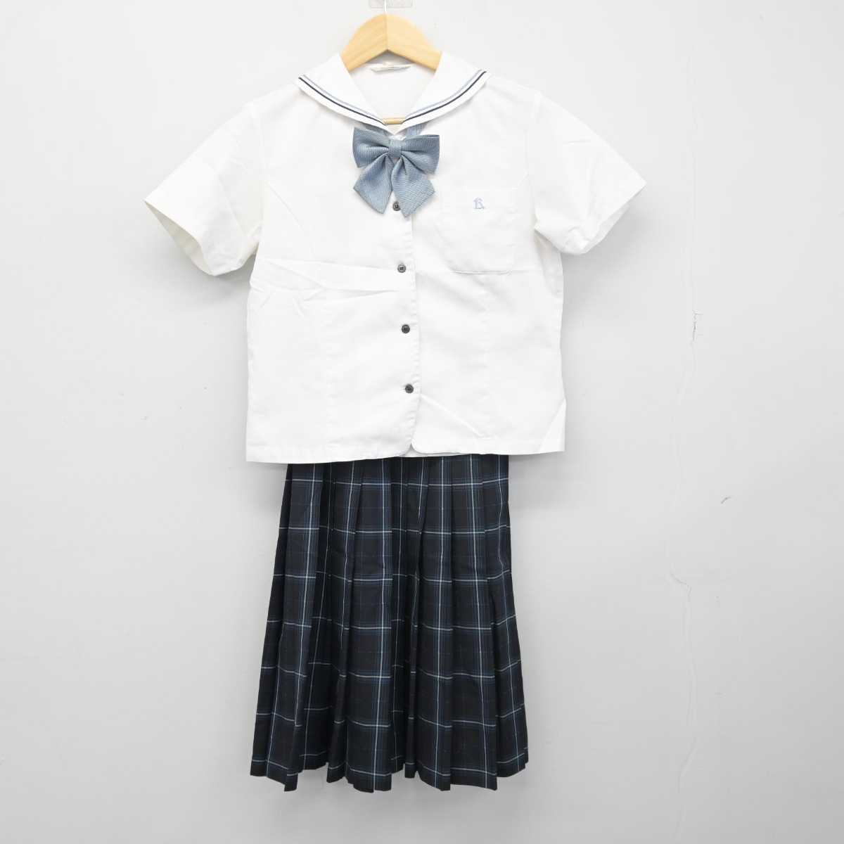 【中古】愛知県 愛知啓成高等学校 女子制服 3点 (シャツ・スカート) sf049824