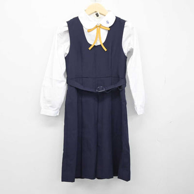 【中古】秋田県 聖霊女子短期大学付属高等学校 女子制服 4点 (ブレザー・シャツ・ジャンパースカート) sf049832