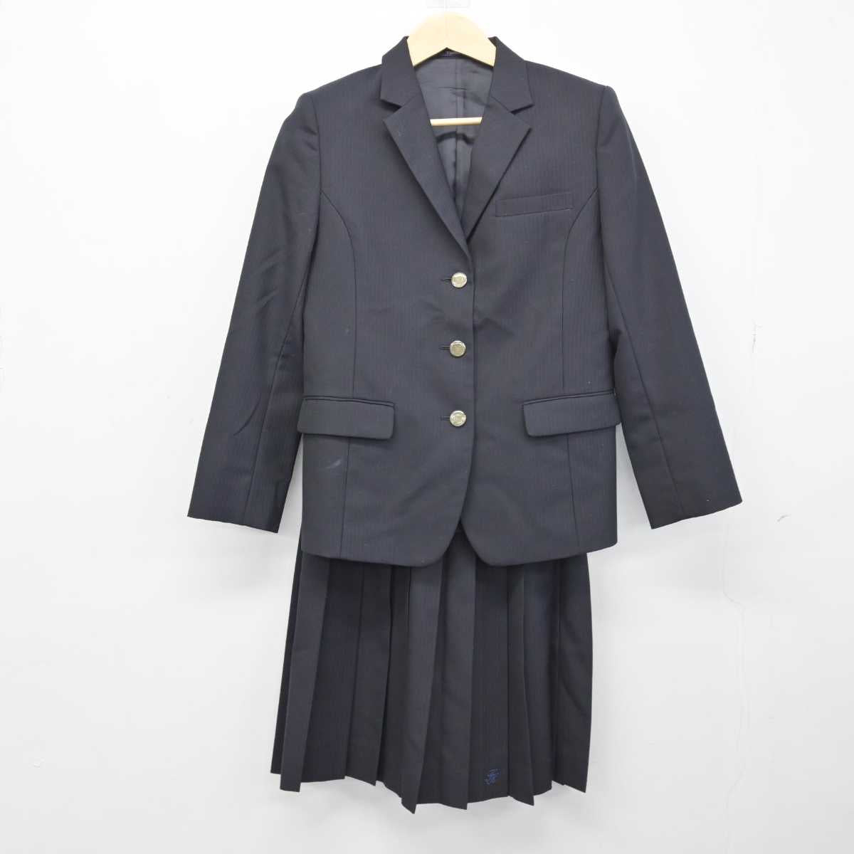 【中古】千葉県 船橋啓明高等学校 女子制服 3点 (ブレザー・スカート) sf049836