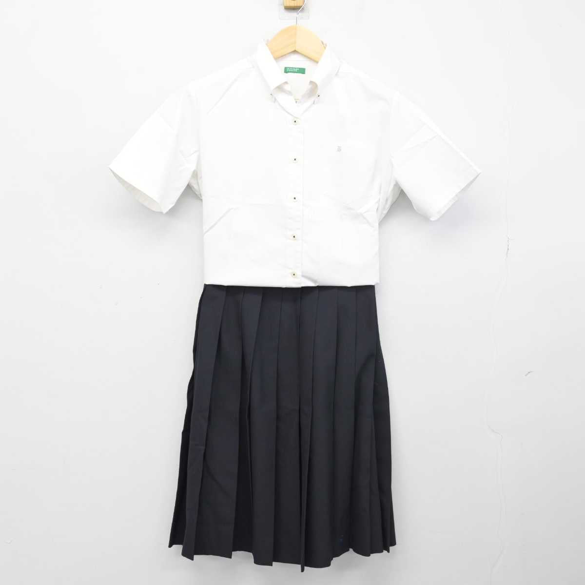 【中古】京都府 京都文教高等学校 女子制服 2点 (シャツ・スカート) sf049858