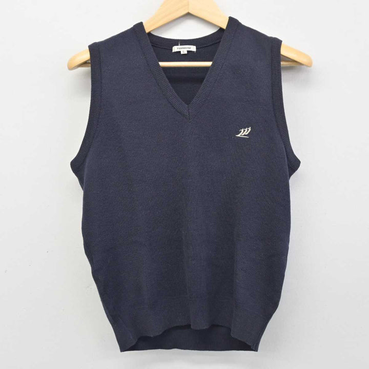 中古】茨城県 那珂湊高等学校 女子制服 2点 (ニット・ニット 中古】茨城県 那珂湊高等学校 女子制服 2点 (ニット・ニット