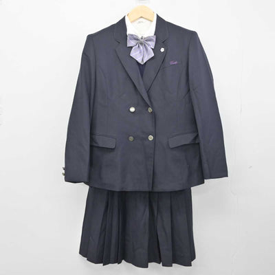 【中古】福岡県 大宰府高等学校 女子制服 6点 (ブレザー・ニット・シャツ・スカート) sf049889