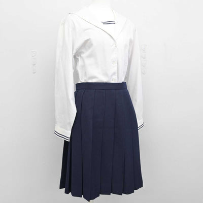 【中古】岡山県 就実高等学校 女子制服 4点 (ブレザー・ベスト・シャツ・スカート) sf049893