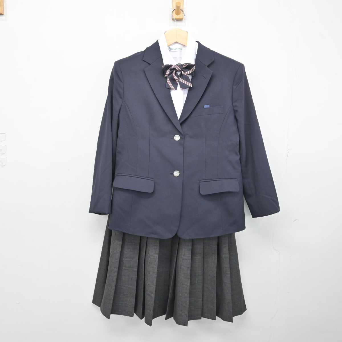 【中古】愛知県 御幸山中学校 女子制服 4点 (ブレザー・シャツ・スカート) sf049896