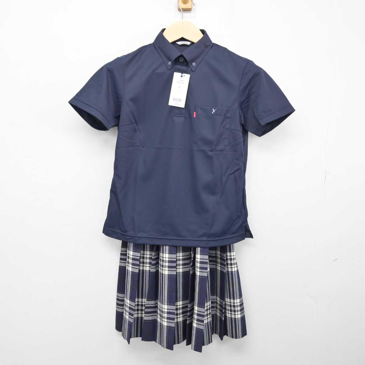 【中古】埼玉県 山村学園高等学校 女子制服 3点 (シャツ・スカート) sf049915