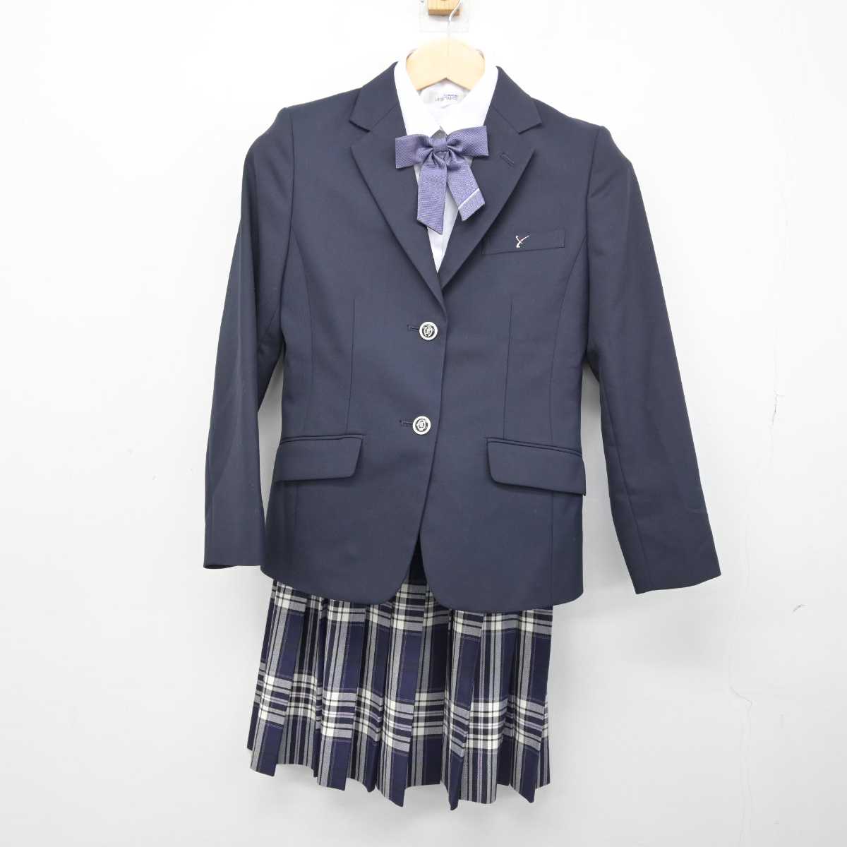 【中古】埼玉県 山村学園高等学校 女子制服 5点 (ブレザー・シャツ・スカート) sf049917