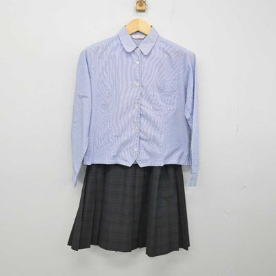 【中古】京都府 福知山淑徳高等学校 女子制服 2点 (シャツ・スカート) sf049923