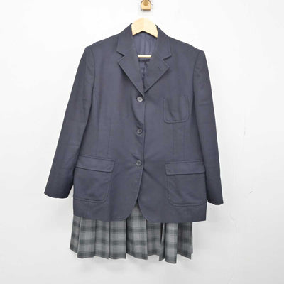 【中古】山形県 米沢中央高等学校 女子制服 2点 (ブレザー・スカート) sf049931