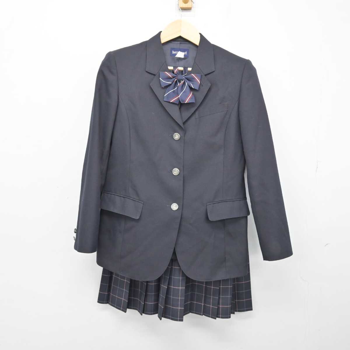 【中古】東京都 日本橋高等学校 女子制服 4点 (ブレザー・スカート・スカート) sf049935