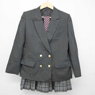 【中古】神奈川県 田奈高等学校 女子制服 3点 (ブレザー・スカート) sf049945