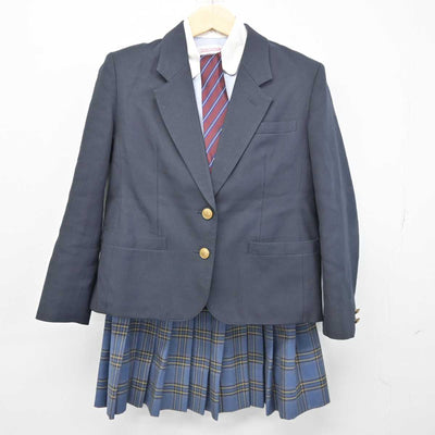 【中古】東京都 深沢高等学校 女子制服 4点 (ブレザー・シャツ・スカート) sf049946