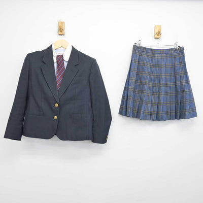 【中古】東京都 深沢高等学校 女子制服 4点 (ブレザー・シャツ・スカート) sf049946