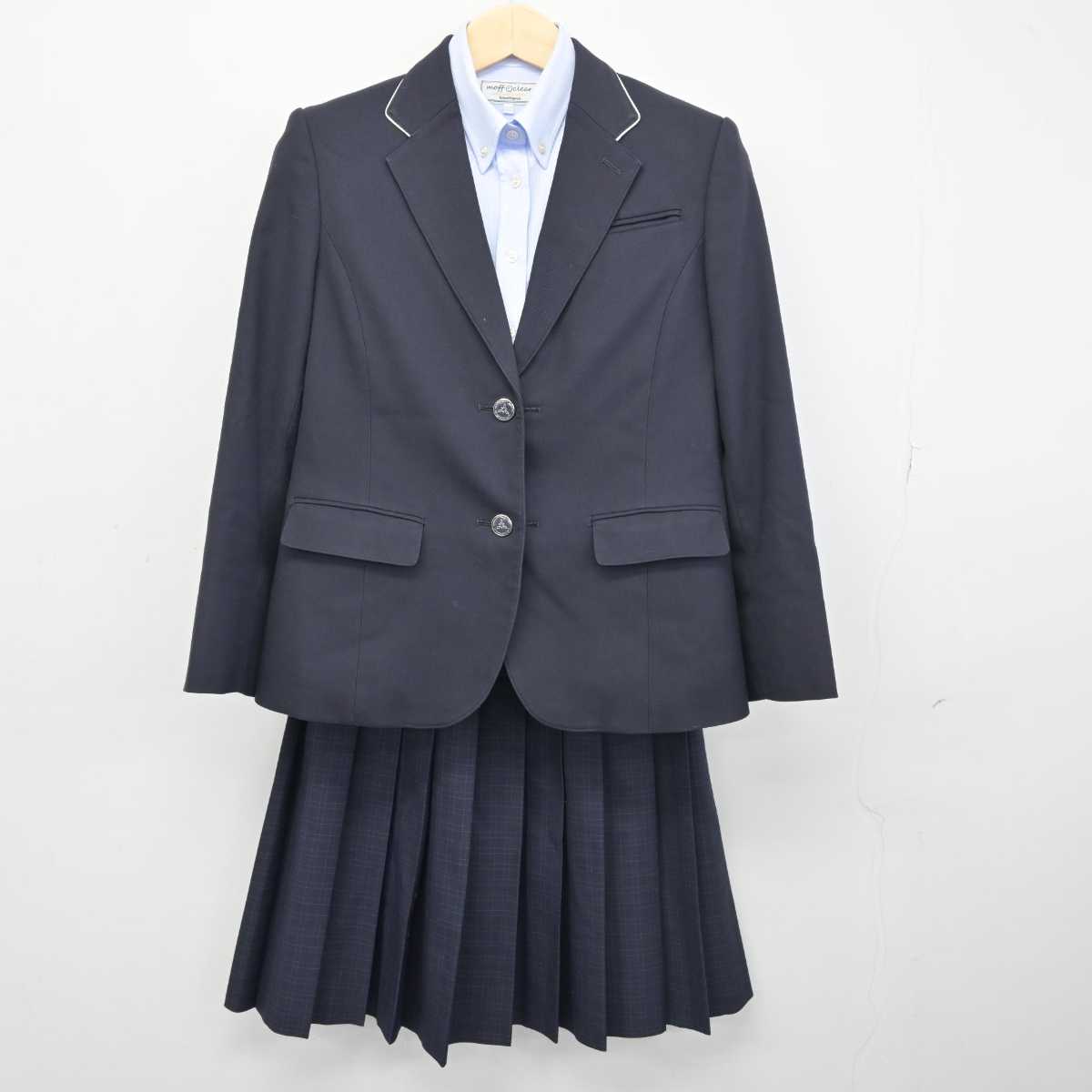 【中古】福岡県 友泉中学校 女子制服 4点 (ブレザー・シャツ・スカート) sf049948