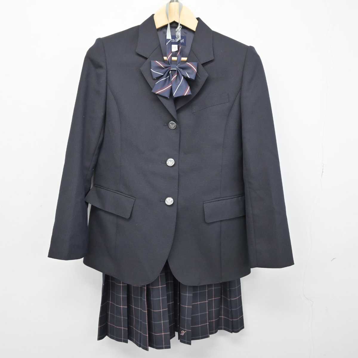 【中古】東京都 日本橋高等学校 女子制服 4点 (ブレザー・ニット・スカート) sf049953