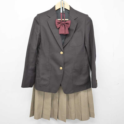 【中古】北海道 北海道東川高等学校 女子制服 5点 (ブレザー・ベスト・スカート) sf049956