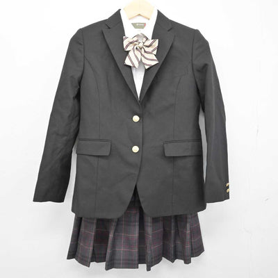 【中古】岡山県 松陰高等学校 女子制服 5点 (ブレザー・シャツ・スカート) sf049957