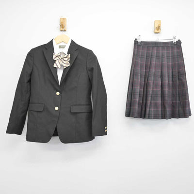 【中古】岡山県 松陰高等学校 女子制服 5点 (ブレザー・シャツ・スカート) sf049957