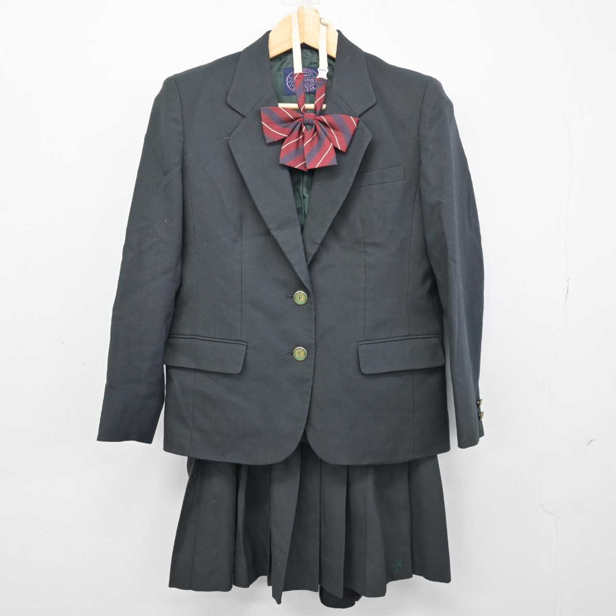 【中古】茨城県 藤代高等学校 女子制服 3点 (ブレザー・スカート) sf049971