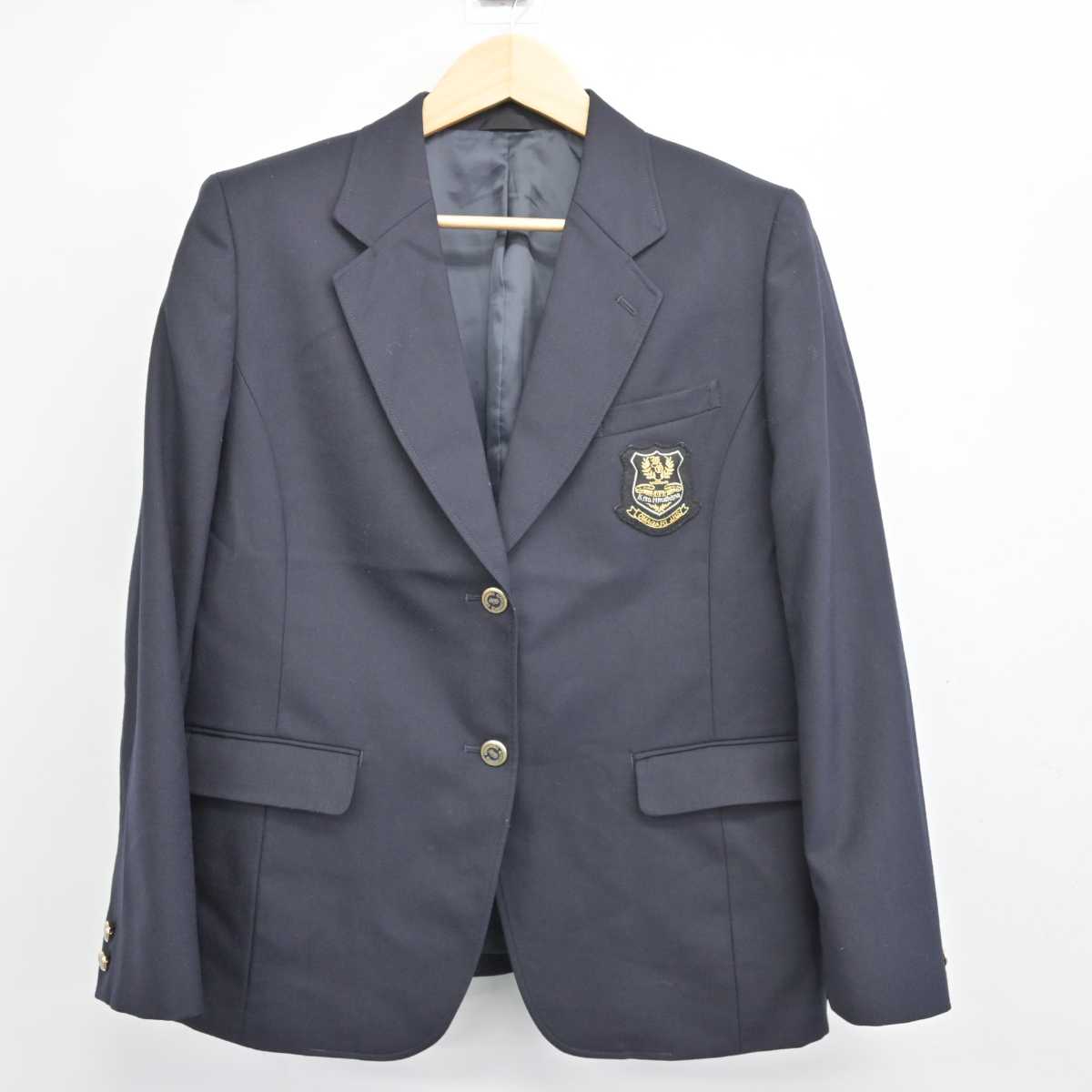 【中古】広島県 大曲中学校 女子制服 4点 (ブレザー・スカート・スカート) sf049973