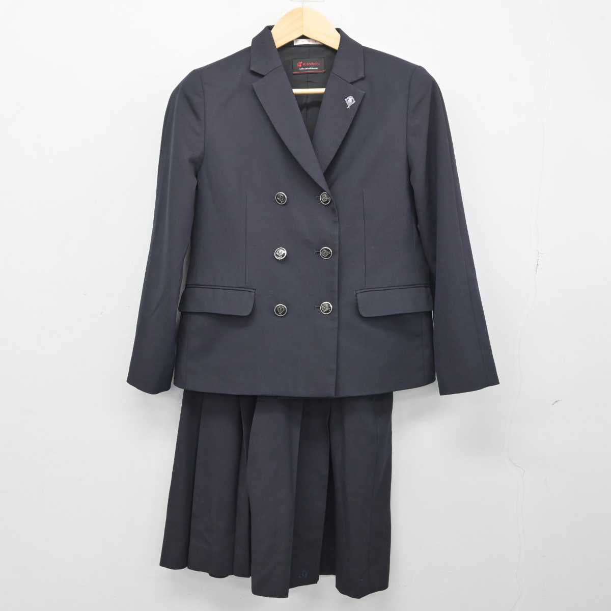 【中古】大阪府 阿倍野高等学校 女子制服 3点 (ブレザー・スカート) sf049998