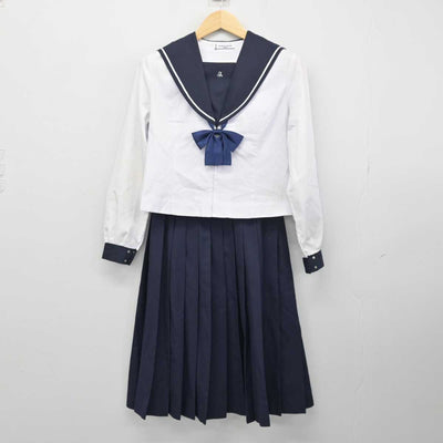 【中古】北海道 明野中学校 女子制服 5点 (セーラー服・スカート) sf050014
