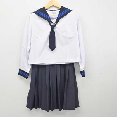 【中古】長野県 岡谷東高等学校 女子制服 5点 (セーラー服・スカート) sf050041