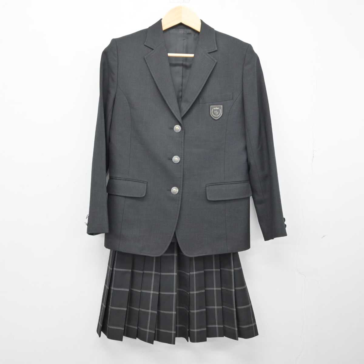 【中古】埼玉県 聖望学園中学校・高等学校 女子制服 3点 (ブレザー・スカート) sf050056