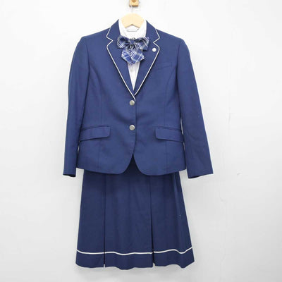 【中古】福岡県 久留米信愛中学校・高等学校 女子制服 4点 (ブレザー・シャツ・スカート) sf050064