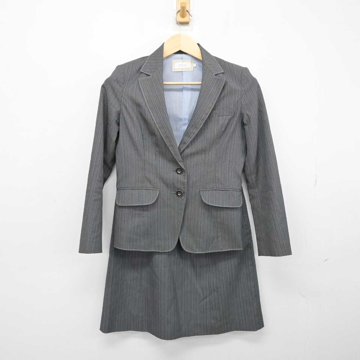 【中古】 事務服 女子制服 3点 (ジャケット・ベスト・スカート) sf050111