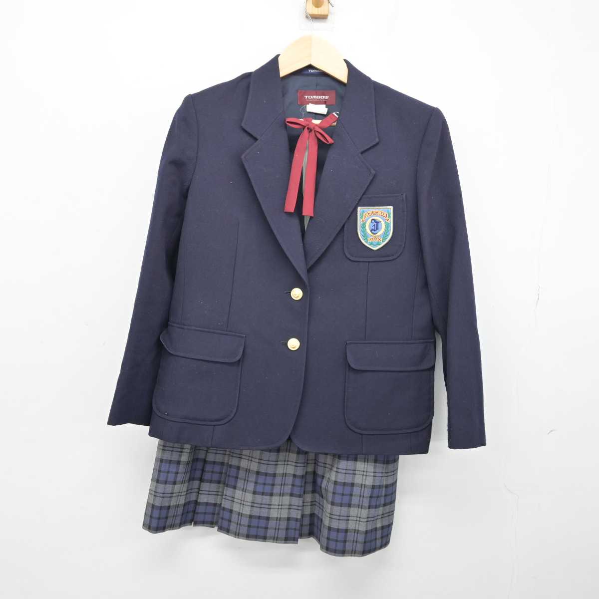 【中古】神奈川県 磯子高等学校 女子制服 5点 (ブレザー・スカート・スカート) sf050123