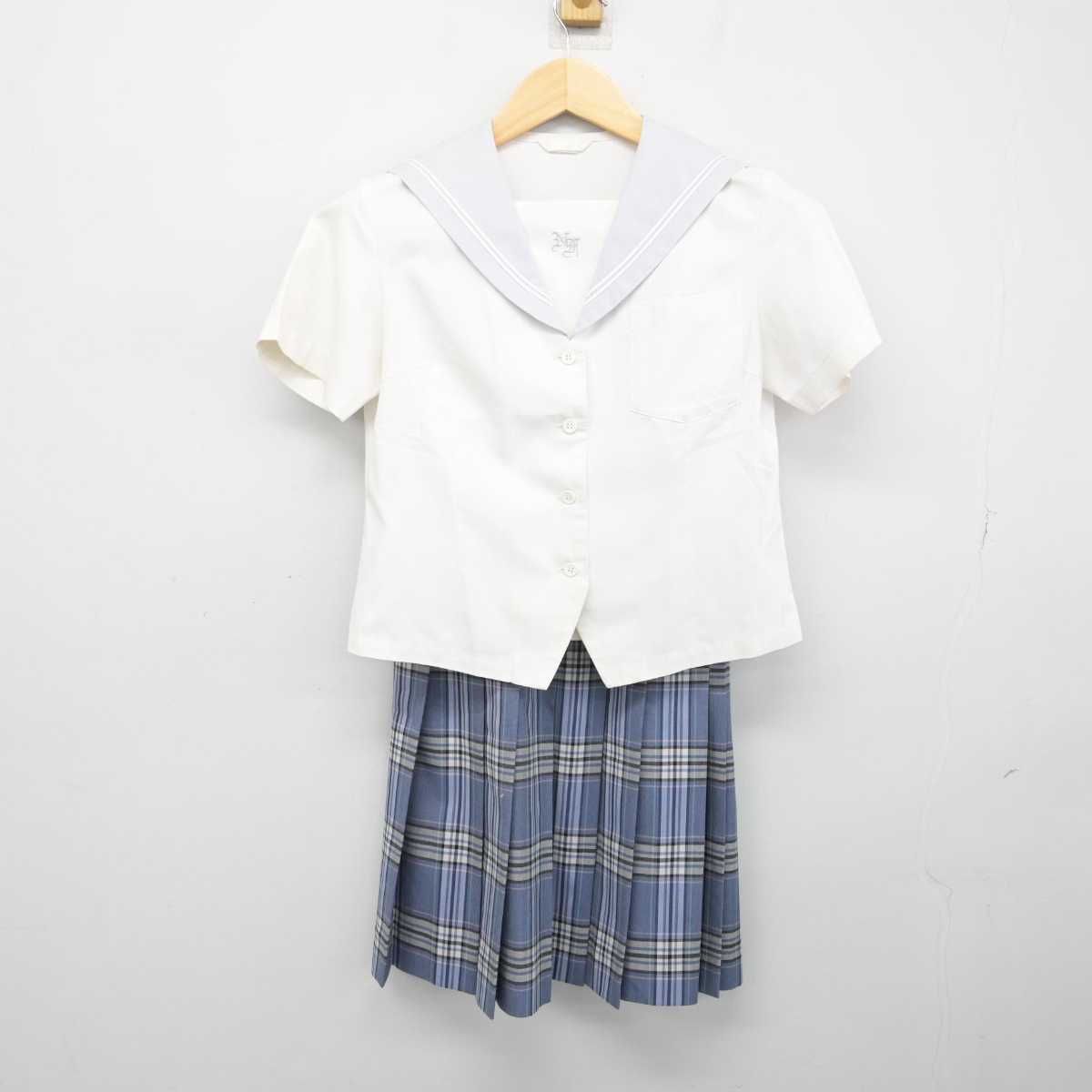 【中古】富山県 南砺福野高等学校 女子制服 2点 (セーラー服・スカート) sf050126