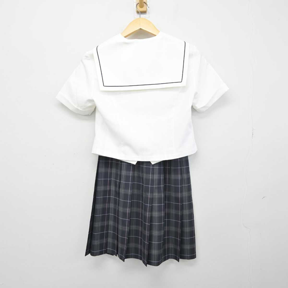 【中古】愛知県 菊華高等学校 女子制服 3点 (セーラー服・セーラー服・スカート) sf050136