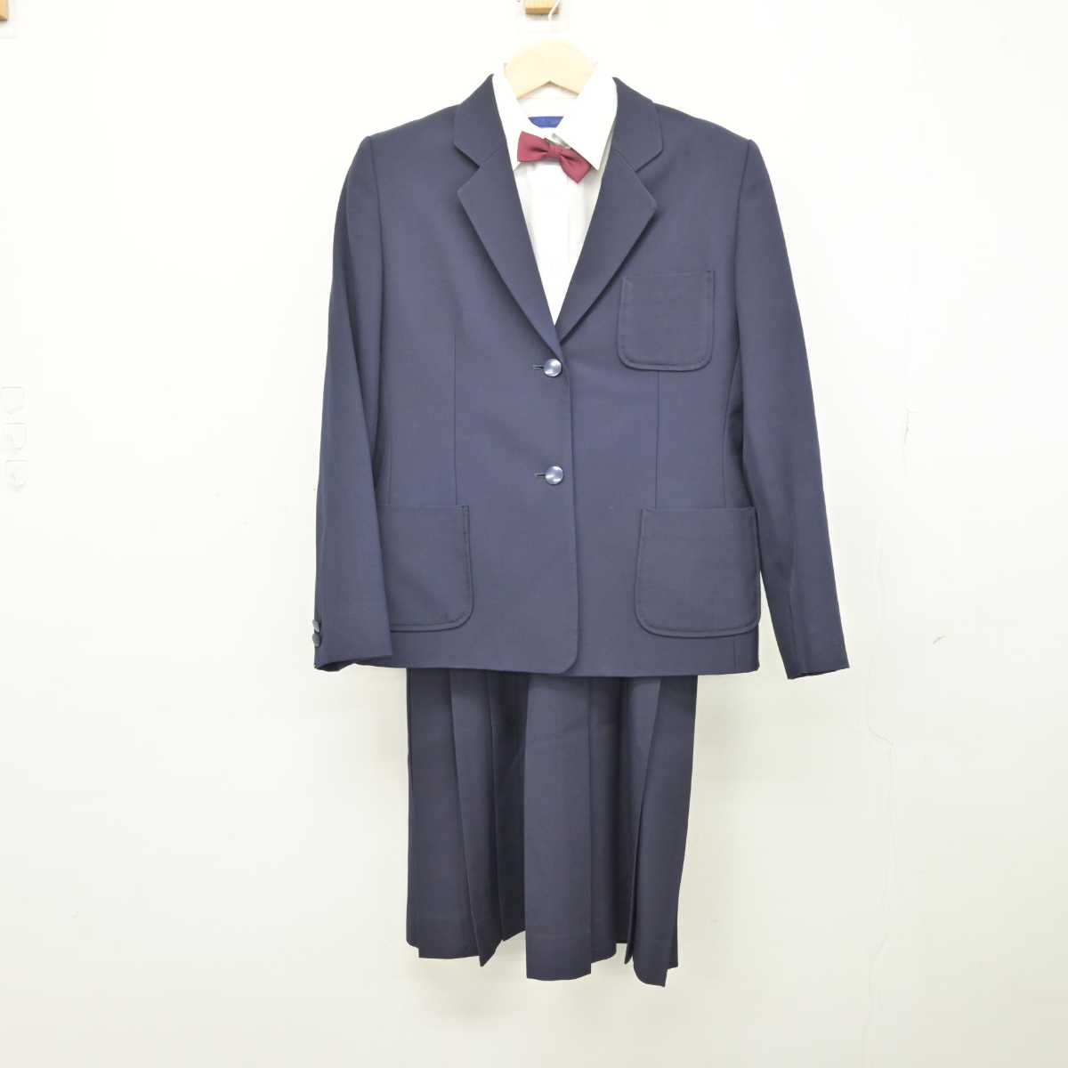 【中古】山梨県 甲府第一高等学校 女子制服 4点 (ブレザー・シャツ・ジャンパースカート) sf050137