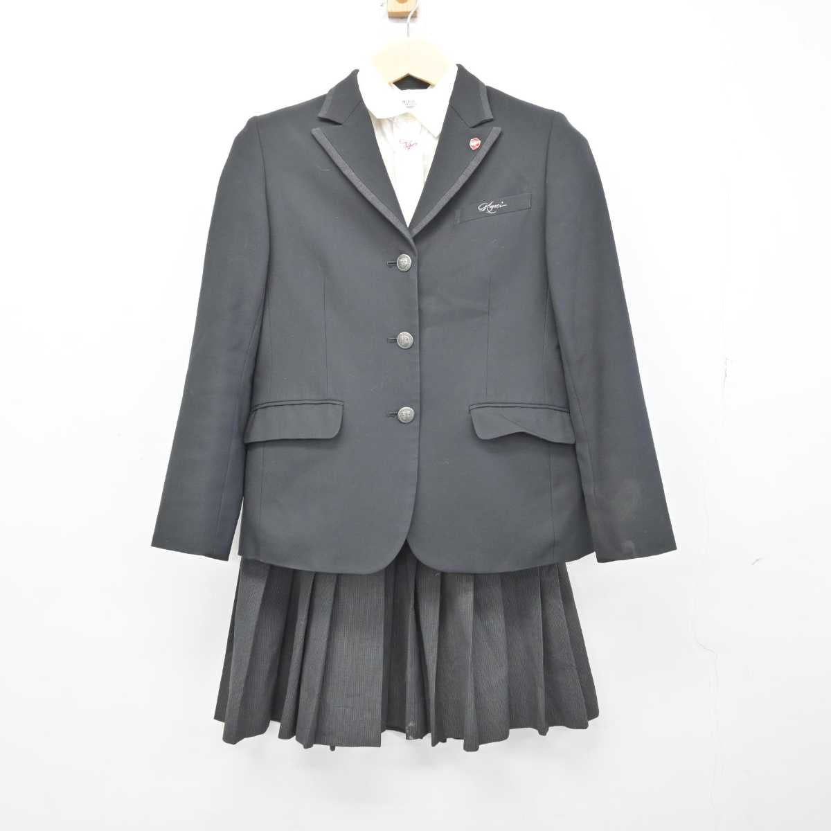 【中古】愛知県 享栄高等学校 女子制服 4点 (ブレザー・シャツ・スカート) sf050147