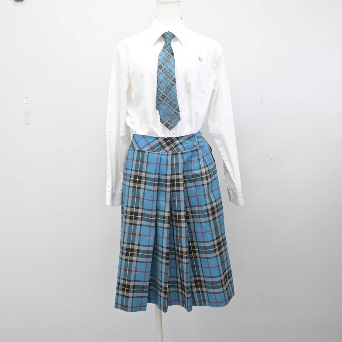 【中古】熊本県 熊本マリスト学園高等学校 女子制服 5点 (ブレザー・シャツ・スカート) sf050158