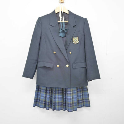 【中古】千葉県 若松高等学校 女子制服 4点 (ブレザー・スカート) sf050172