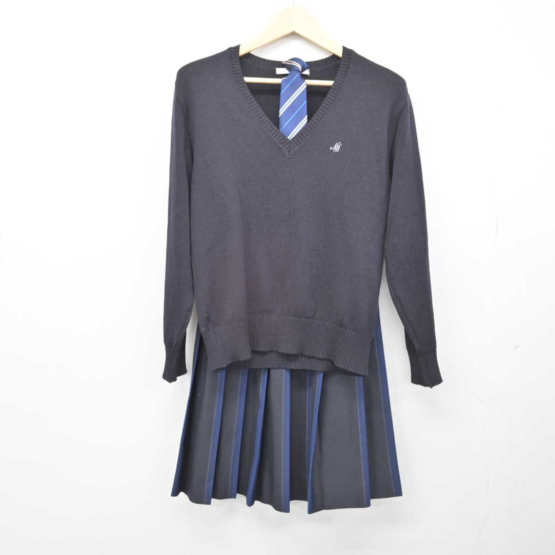 【中古】新潟県 日本文理高等学校 女子制服 5点 (ブレザー・ニット・スカート) sf050173 | 中古制服通販パレイド