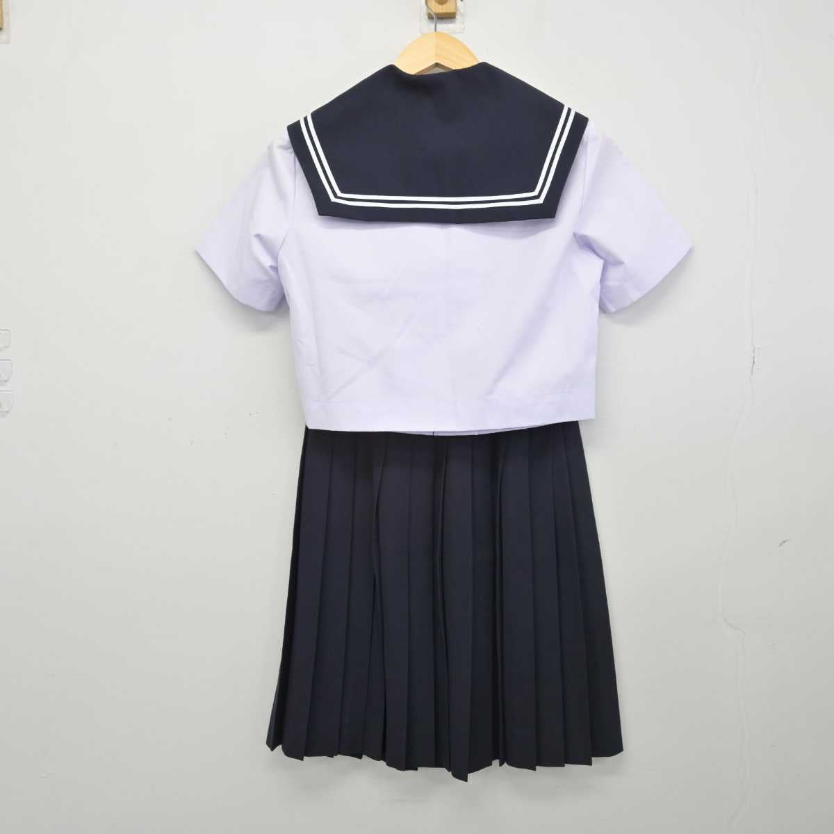 【中古】愛知県 桜井中学校 女子制服 3点 (セーラー服・スカート) sf050177