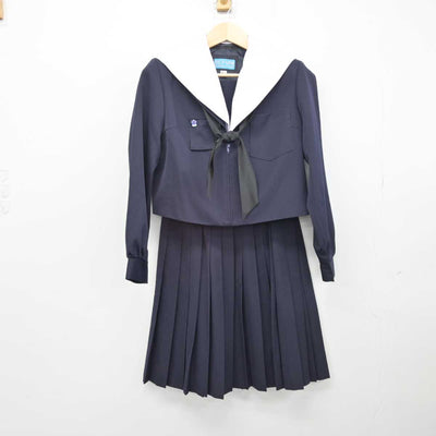 【中古】愛知県 桜井中学校 女子制服 4点 (セーラー服・スカート) sf050178